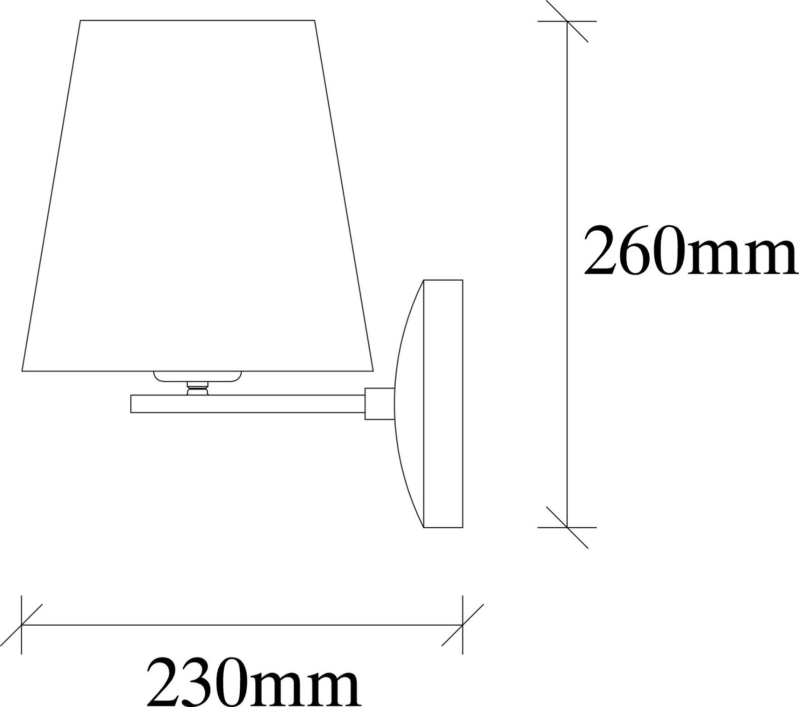 Llambë muri Opviq, Profil - 4683, ngjyrë e zezë dhe krem Llambë muri Opviq, Profil - 4683, ngjyrë e zezë dhe krem