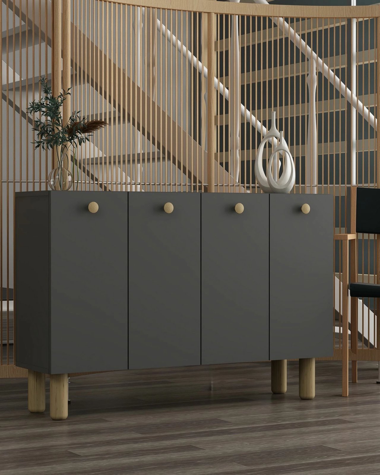 Konsol Skye Decor, Ilay Bohem, anthracite, sapphire oak