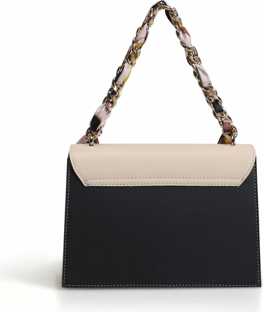 Çantë crossbody Lucky Bees, krem dhe blu e errët, 918