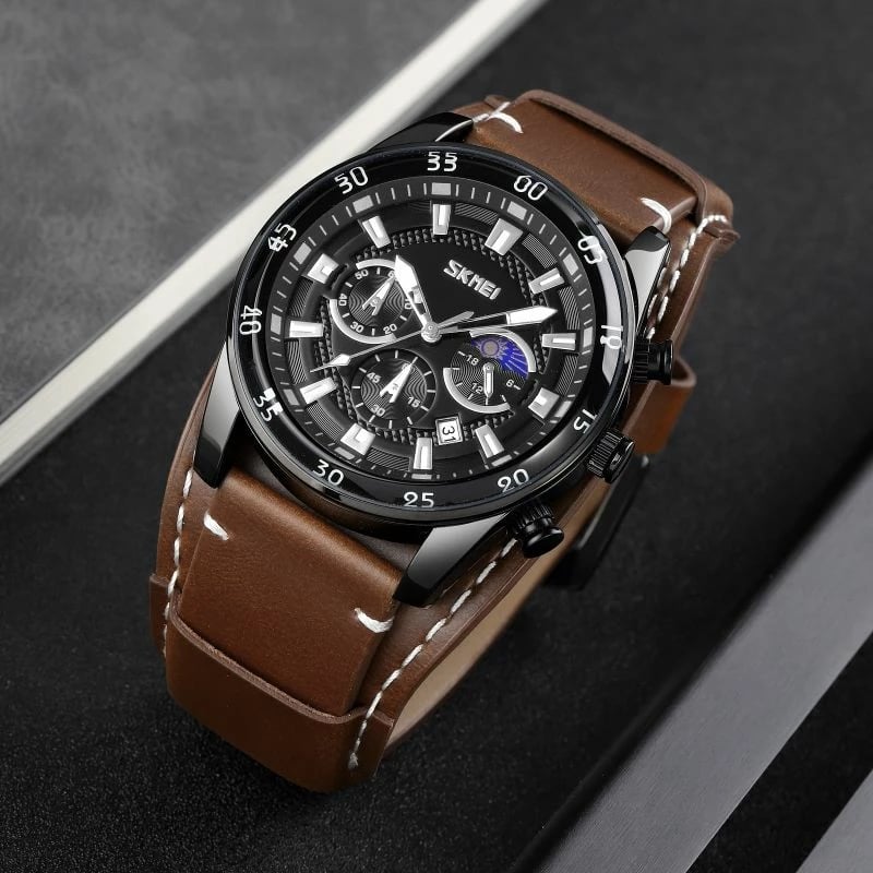 Orë dore për meshkuj Skmei, e zezë