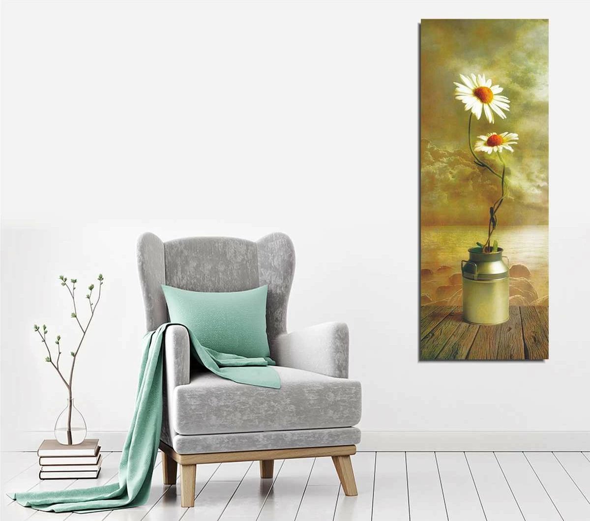 Pikturë dekorative në kanavacë, Wallity, PC164, shumëngjyrëshe, 30x80cm