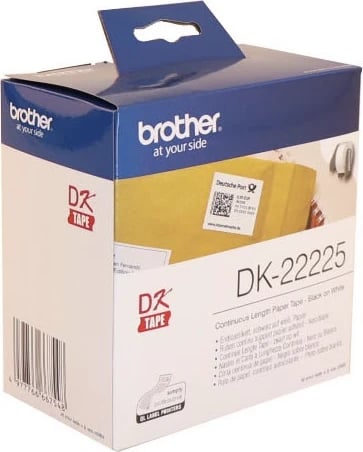 Rrotull etiketash Brother DK-22225 38mm x 30,48m e bardhë
