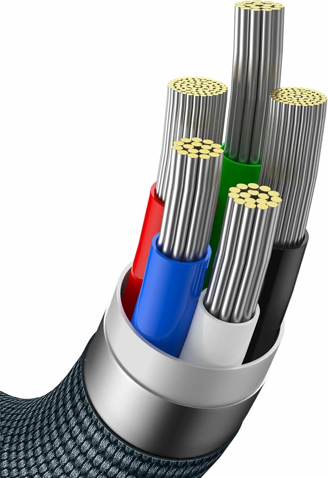 Kabllo Baseus Crystal Shine CAJY000301, USB-C në Lightning, 2m, 20W, e zezë