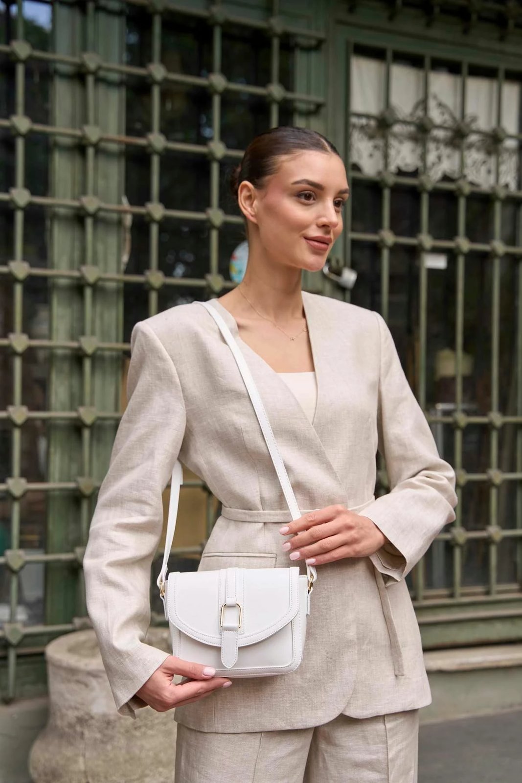 Çantë dore e bardhë Zoozie Bags, MK1020225SV10-022