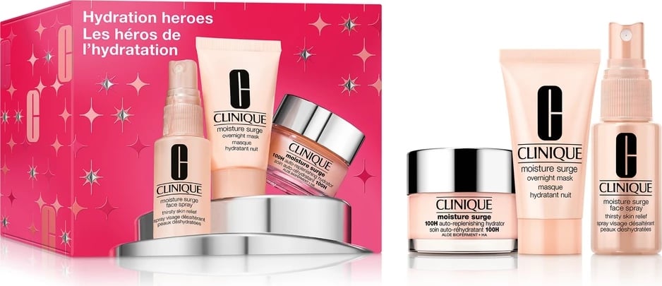 Set për fytyrë Clinique Hydration Heroes për femra 3x30ml