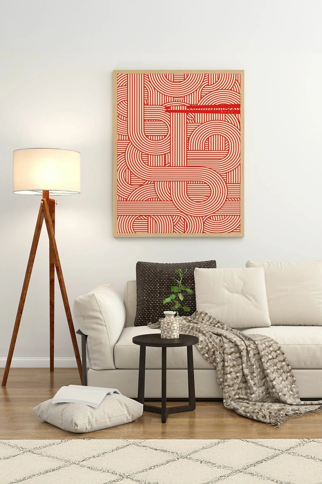 Pikturë dekorative me kornizë Wallity, Lmnmdl13, shumëngjyrëshe, 33x48cm