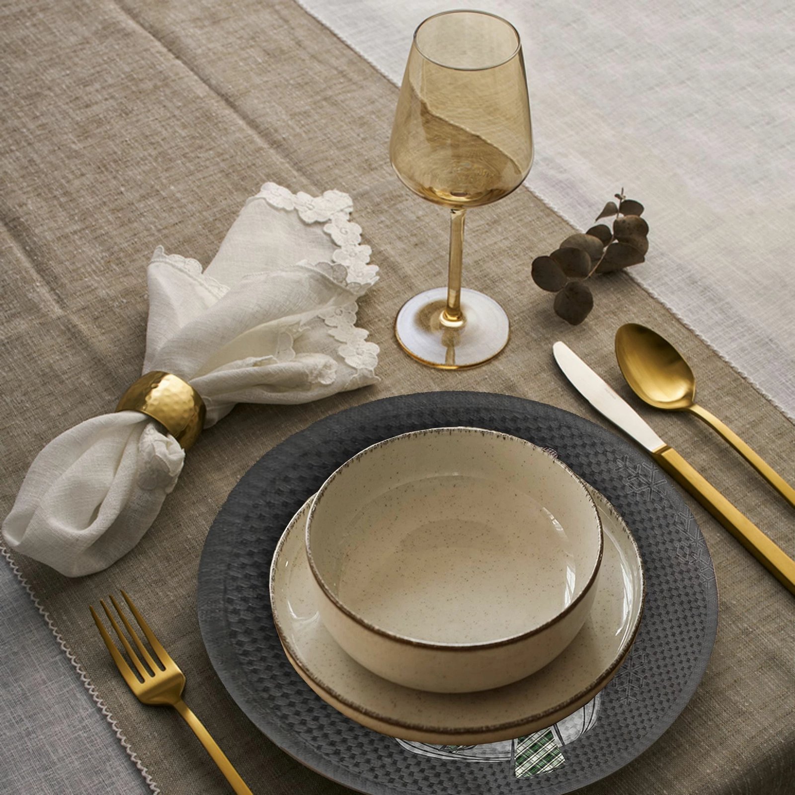 Set nënshtrues tavoline Hermia Concept, shumëngjyrësh, 4393Supla, 4 copë