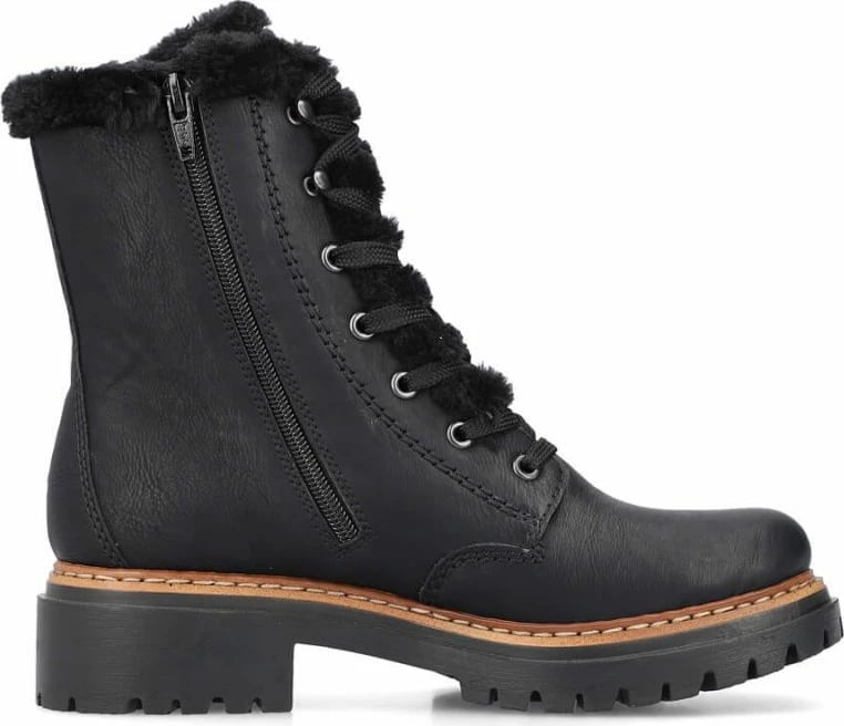 Çizme femra Rieker, të zeza