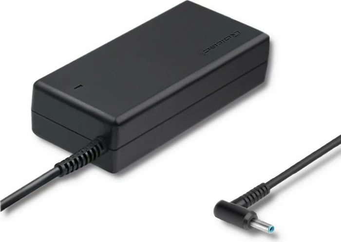 Adapter rryme Qoltec për HP Compaq, 90W, 19.5V, 4.62A, 4.5*3.0+pin, i zi