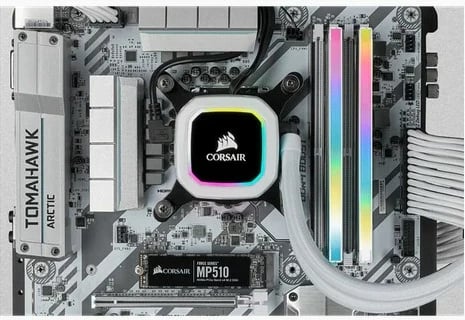 RAM Memorje Corsair Vengeance RGB 64GB (4x16GB) 3200MHz CL16, e bardhë