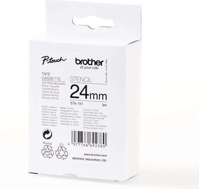 Kasetë shabllon Brother STe-151 24mm 3m pa ngjyrë