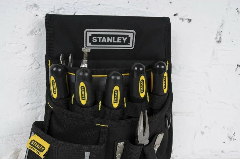 Mbajtës veglash Stanley, stof, 235x75x332mm, zi