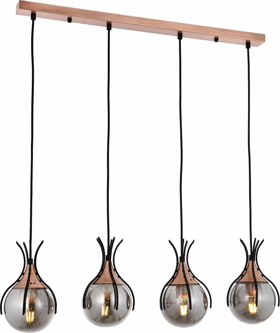 Llambë varëse Opviq, e zezë dhe bronzi, AV-1766-4Y-BSY