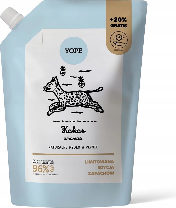Sapun i lëngshëm Yope Coconut & Pineapple, 600ml