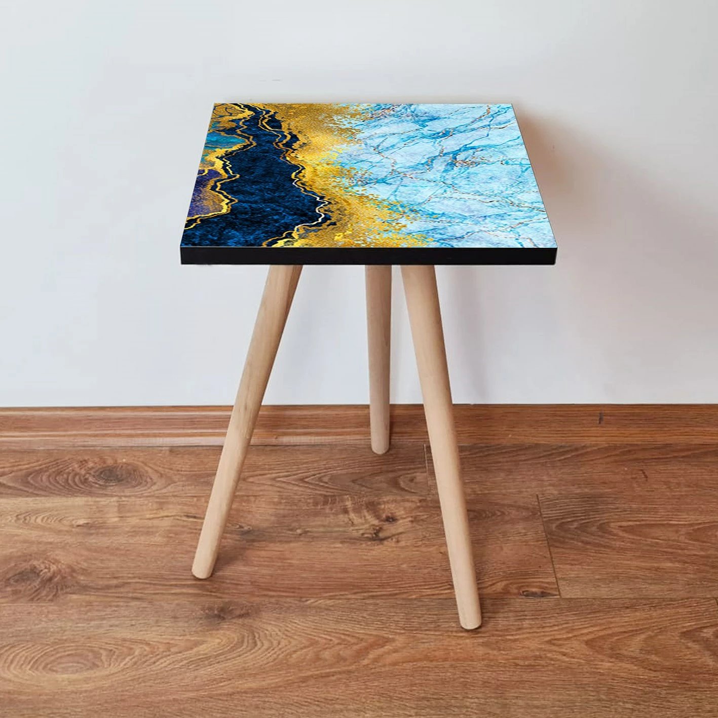 Tavolinë anësore Skye Decor, Shp92, ngjyrë kaltër e errët