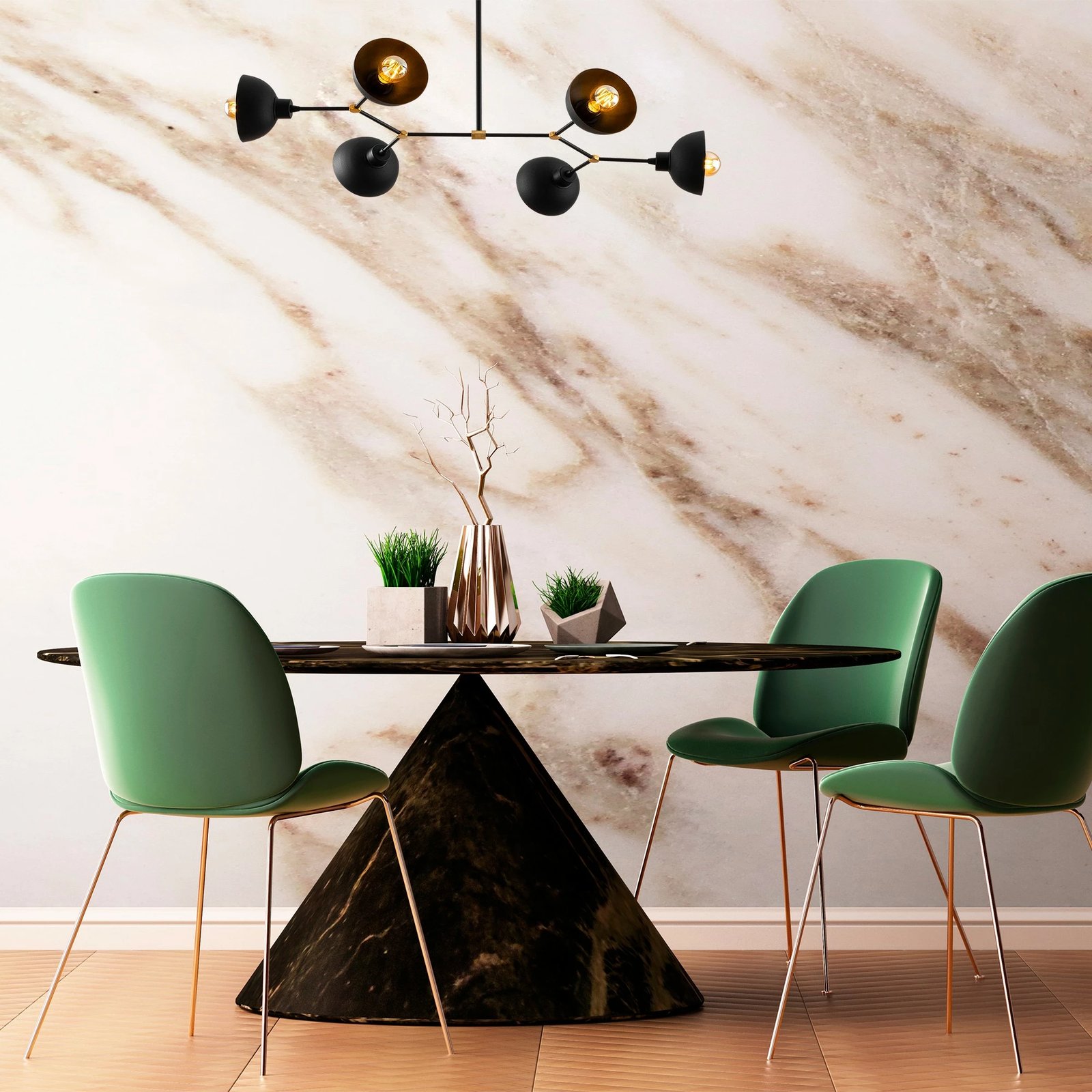 Llambë tavani industriale, ngjyrë e zezë, Dram - 1101