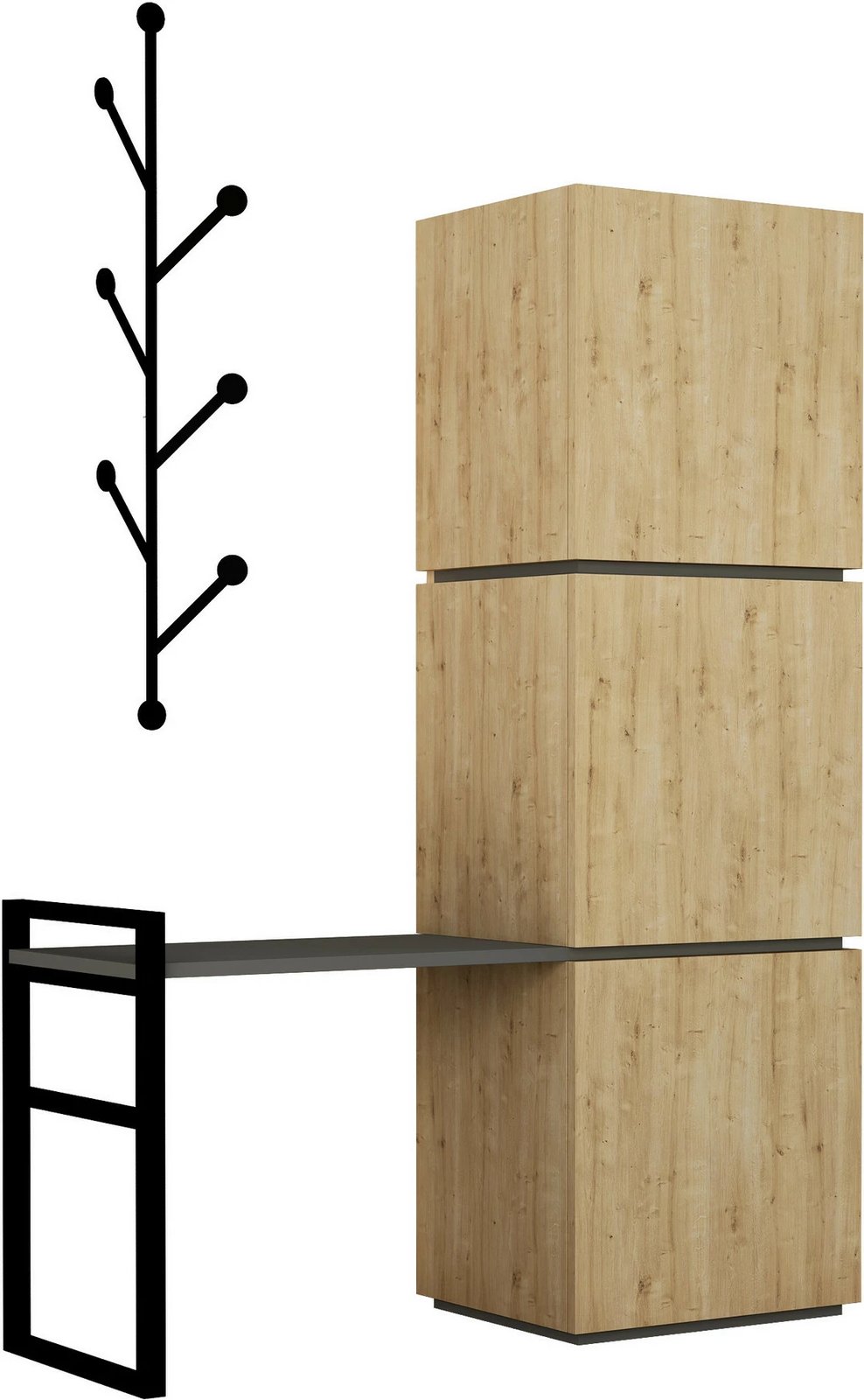 Dollap këpucësh Skye Decor, ngjyrë lisi, Mello