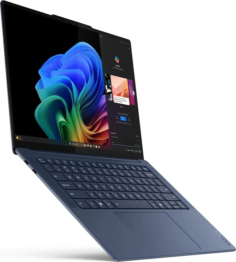 Laptop Lenovo Yoga Slim 7 14Q8X9, 14.5" Touchscreen 3K, Qualcomm Snapdragon X1E-78-100, 32 GB RAM, 1 TB SSD, Blu