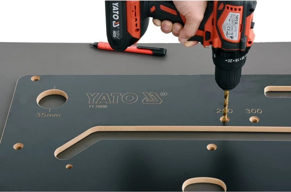 Shabllon vizatimi Yato YT-70890, i zi, 1000 mm
