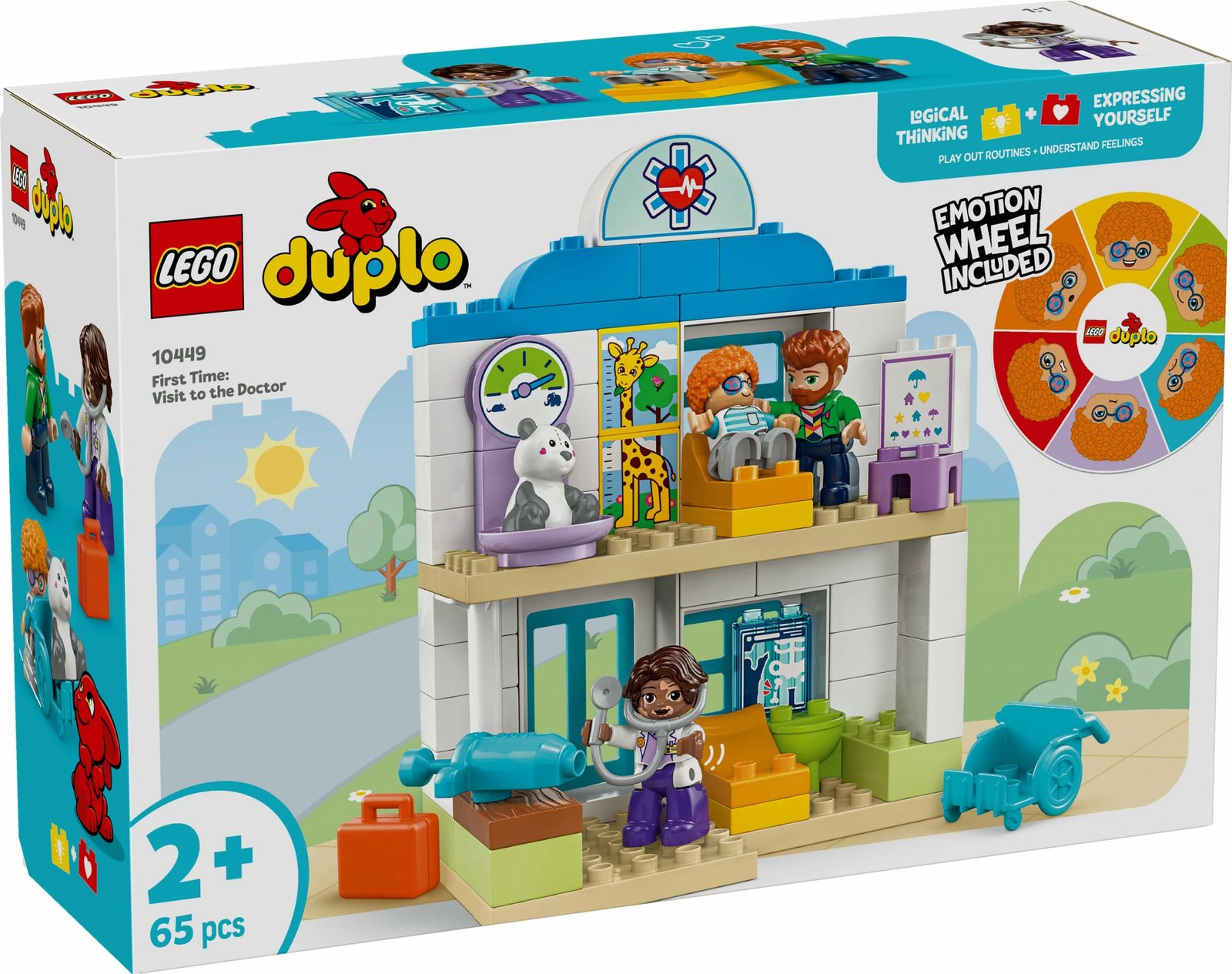 Set ndërtimi LEGO DUPLO 10449, 65 pjesë, shumëngjyrëshe