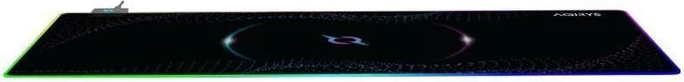 Mauspad Aqirys AQIRYS ECLIPSE RGB XL 900x400, e zezë
