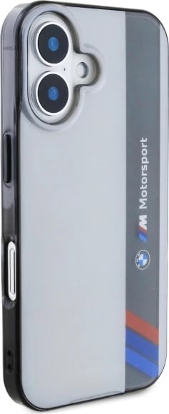 Mbështjellës BMW M Motorsport për iPhone 16 Plus, Gri