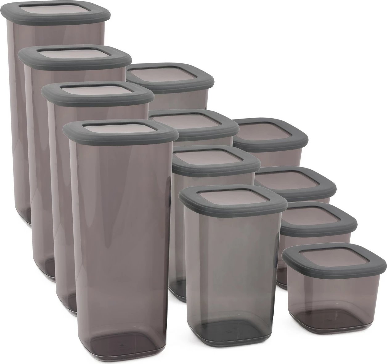 Set kuti për organizim (12 copë), ngjyrë antracit, BNMPOLYAS12-51217