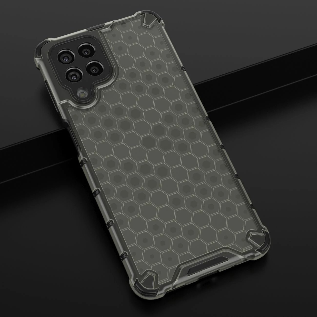 Mbështjellës Hurtel Honeycomb për Samsung Galaxy M53 5G, i zi Mbështjellës Hurtel Honeycomb për Samsung Galaxy M53 5G, i zi