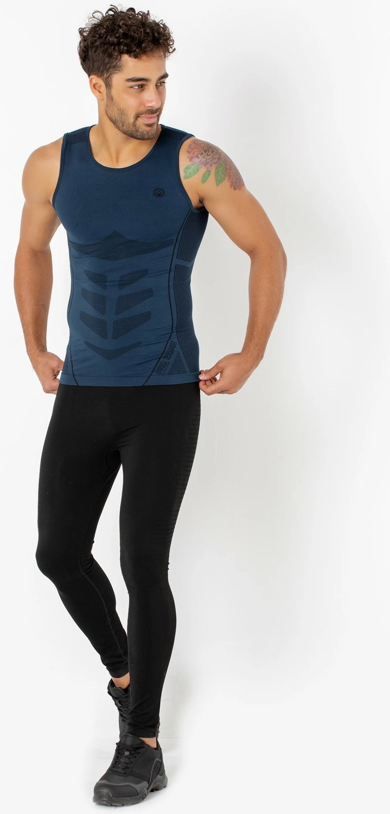 Fanellë e brendshme për meshkuj, ngjyrë e kaltër e errët, 001-001357001