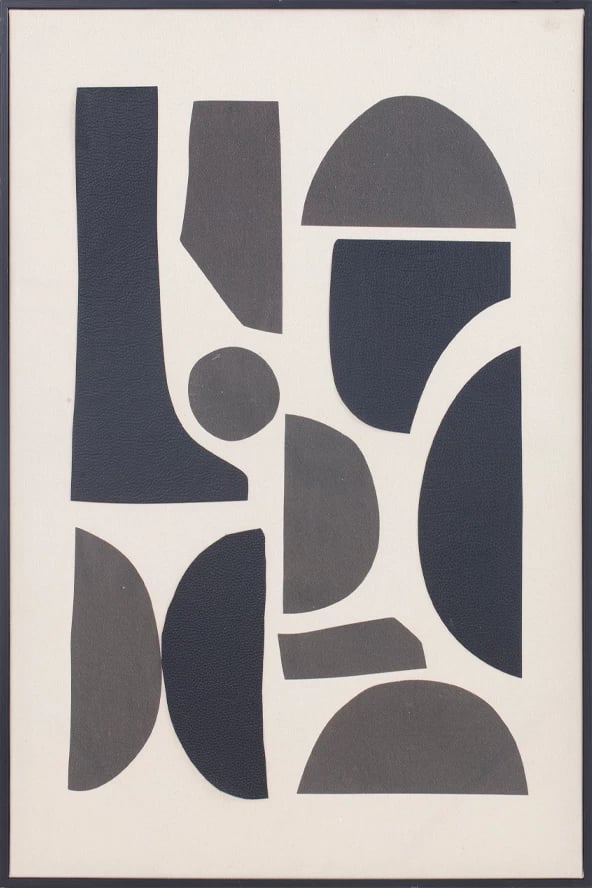 Pikturë dekorative Positive Vibes, pëlhurë, kornizë druri, e bardhë/zezë, 60x90x4cm