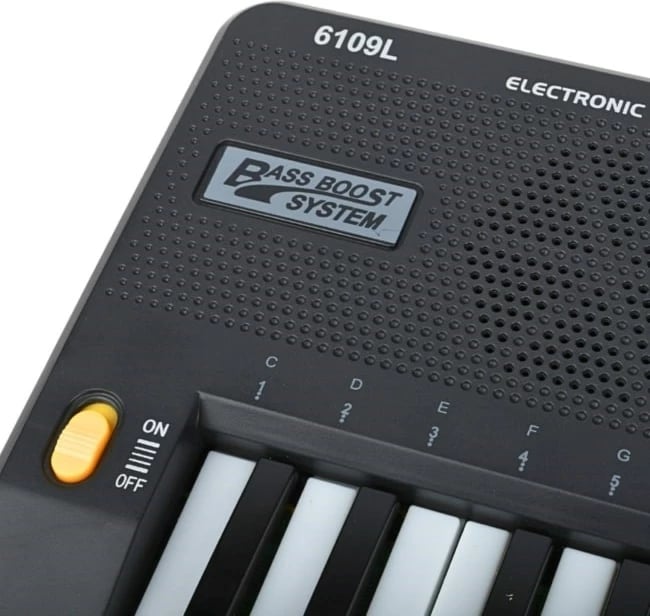 Tastierë SUPRIMO 6109L me mikrofon, 61 taste, për fëmijë, e zezë