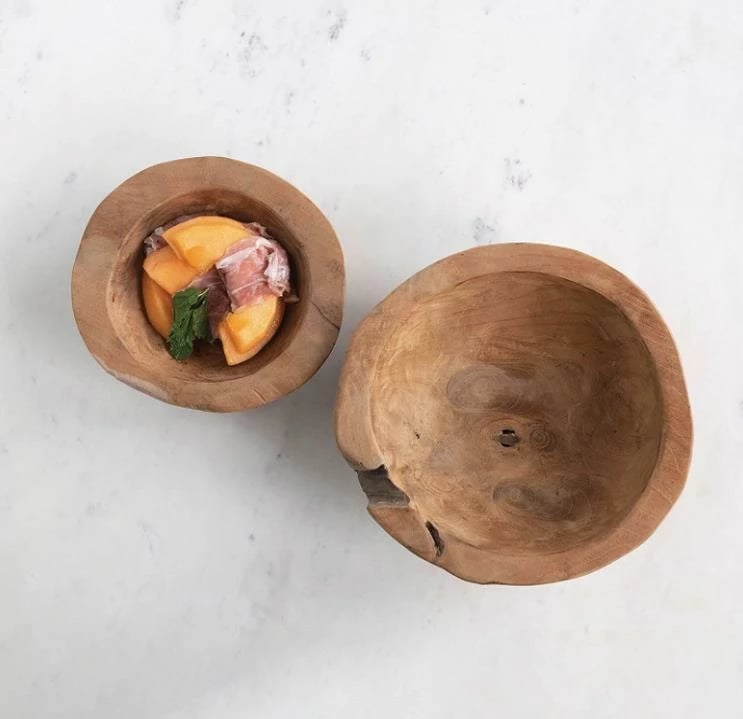 Enë dekorative Nextdeco Tribeca, dru tik, Ø39x11cm