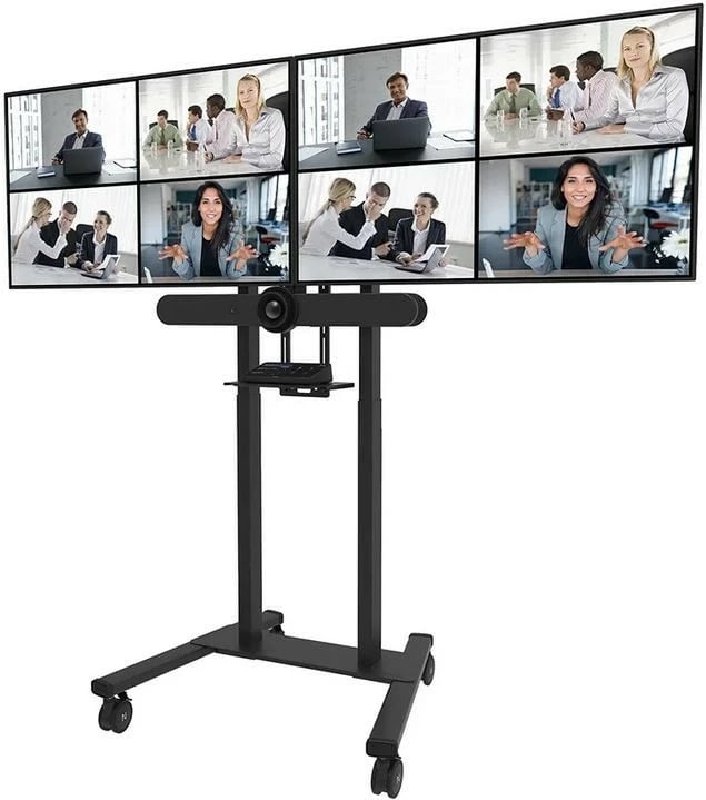 Adapter dy-ekranësh për mbajtëse, Neomounts ADM-875BL2, 42-65 inç, VESA deri 2000x600, deri 50 kg për ekran (100 kg max), për FL55-875BL1/WL55-875BL1, zi