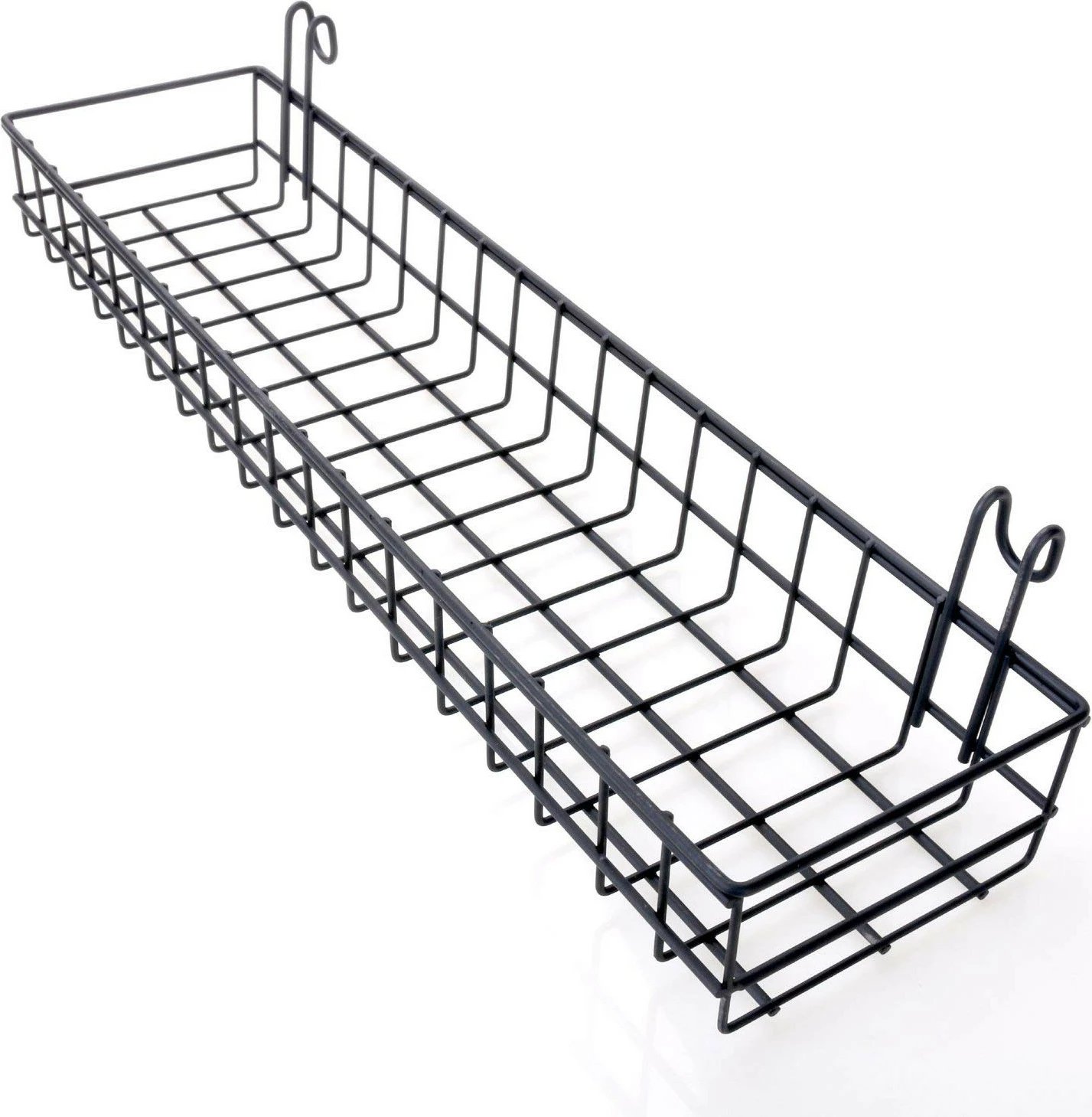 Aksesor dekorativ metalik për mur Wallity, WR011, ngjyrë e zezë, 40x9x11cm