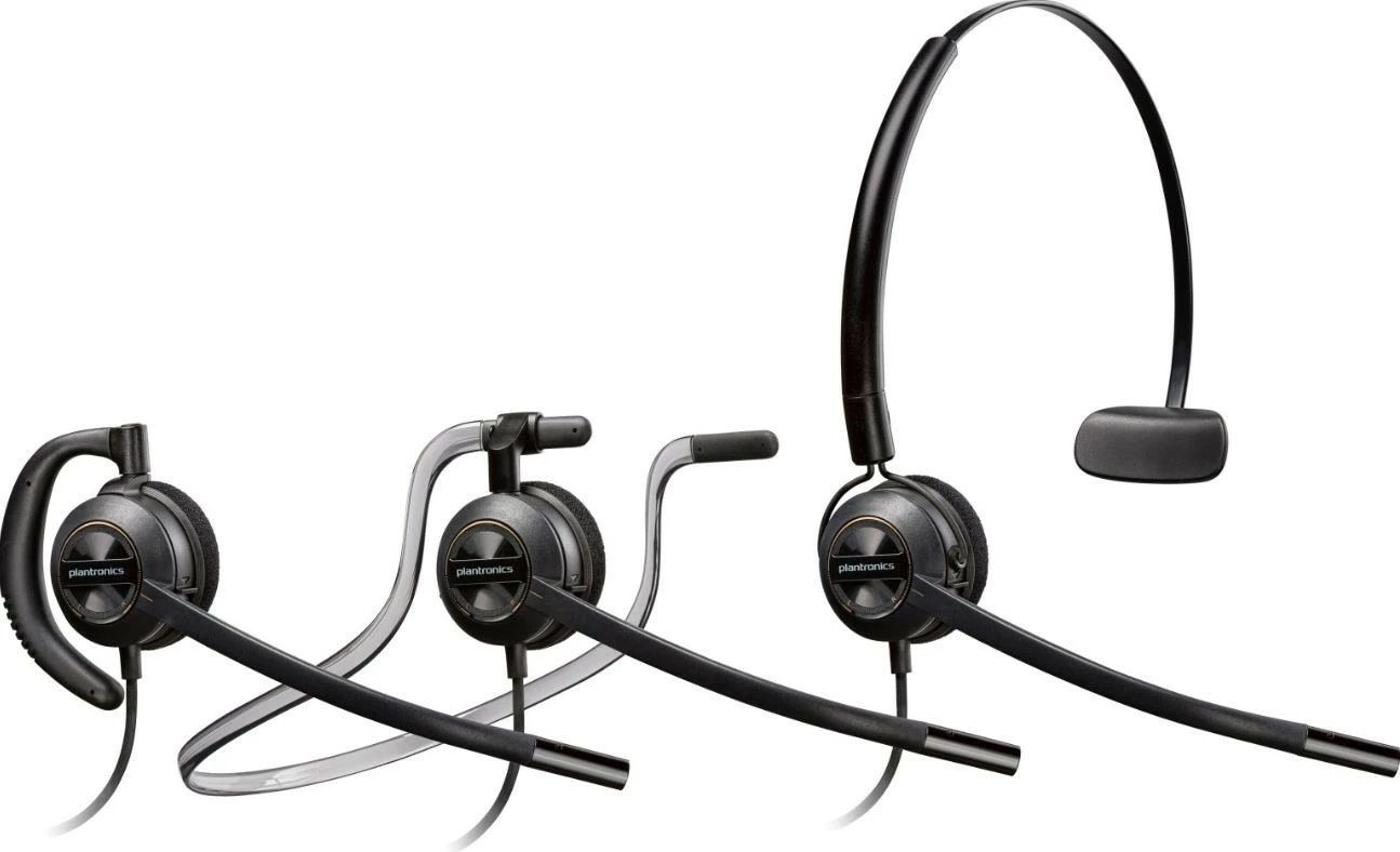 Kufje POLY EncorePro 540 Convertible, me mikrofon, USB, e zezë