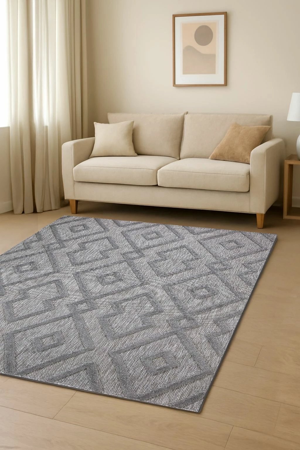 Qilim për korridor, ngjyrë gri, 80x150cm, Conceptum Hypnose 58594A