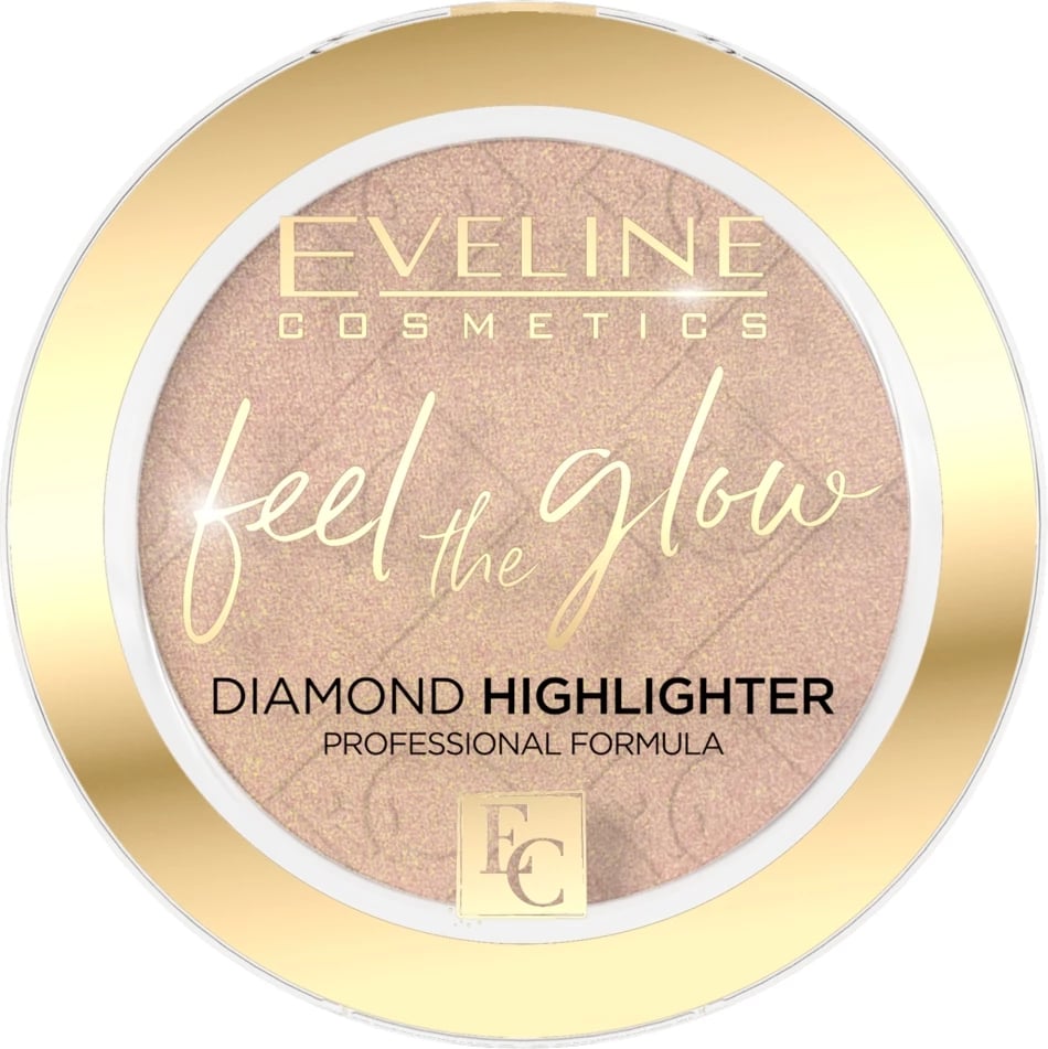 Highlighter për femra Eveline Cosmetics Feel the Glow Highlighting Powder 02 Beach Glow, 4.2g