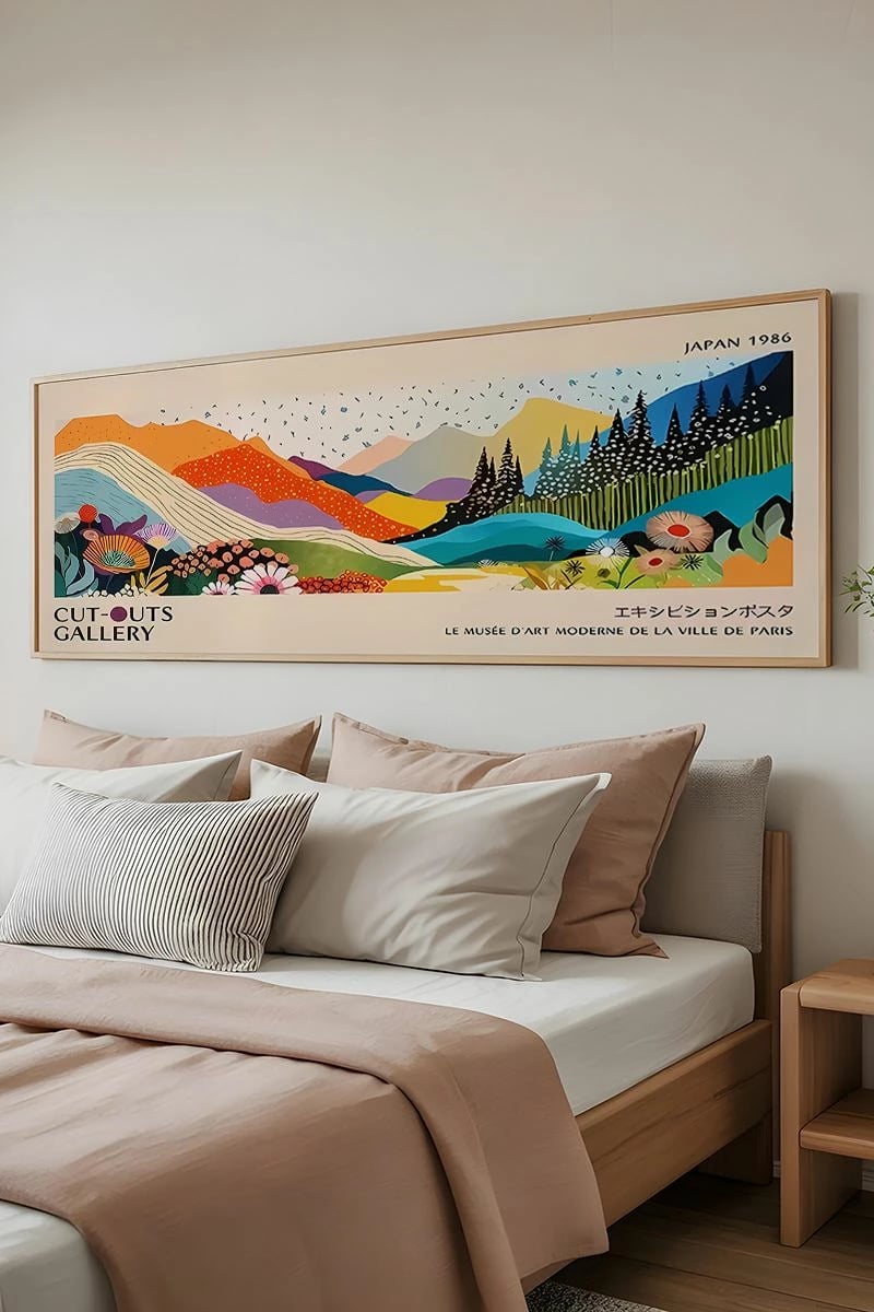 Pikturë dekorative me kornizë, Wallity, Artsmdfyty2-3370, shumëngjyrëshe, 33x70cm