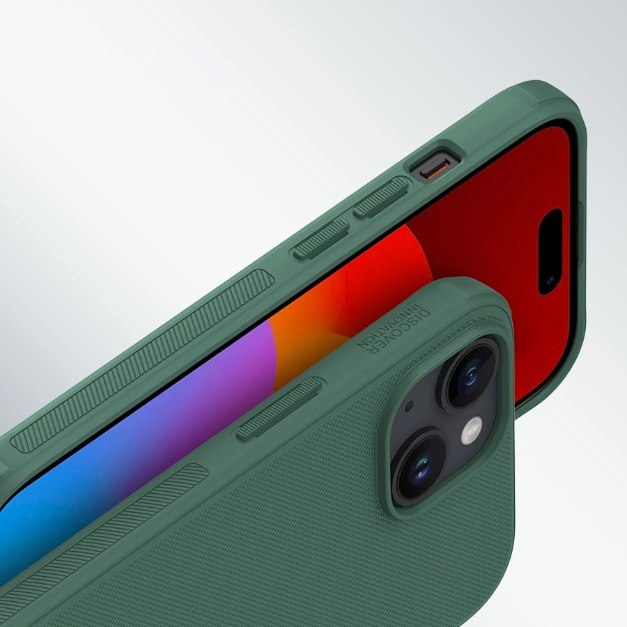 Mbështjellës Nillkin Super Frosted Shield Pro për iPhone 15 Plus, i zi