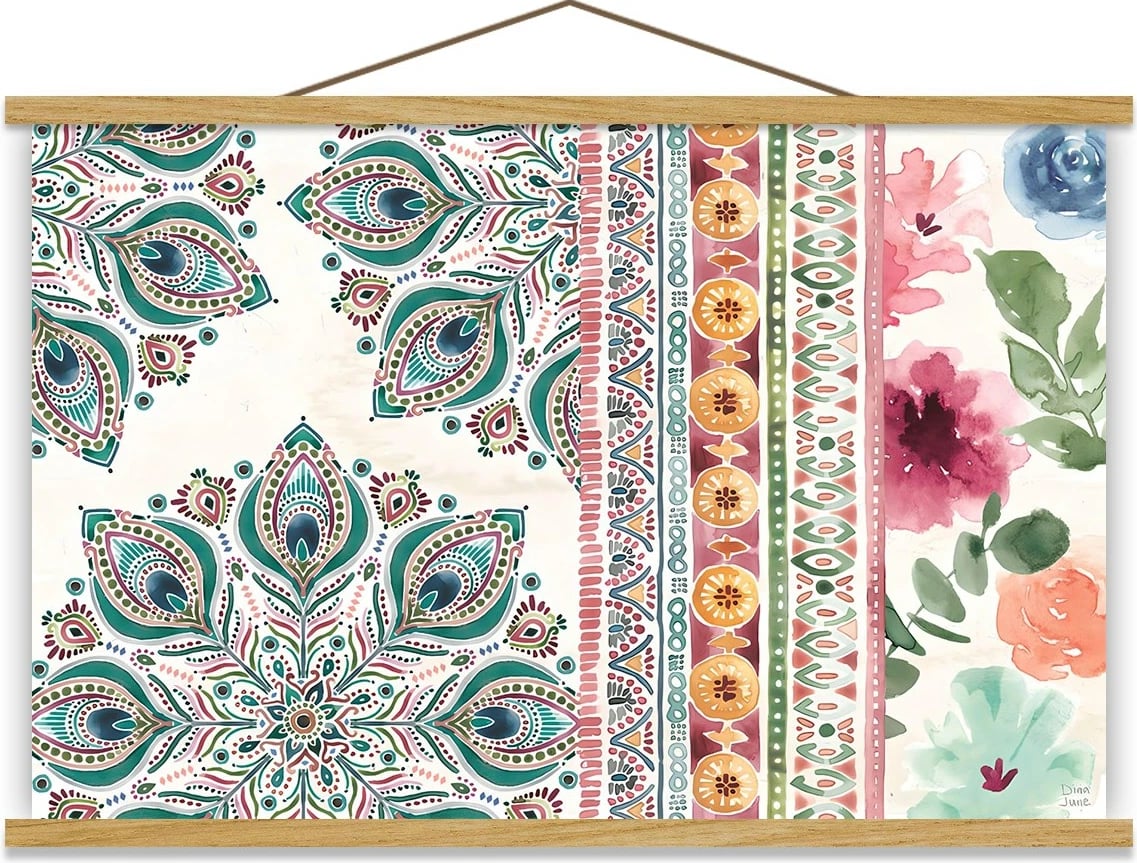 Pikturë dekorative me kornizë, shumëngjyrëshe, Wallity, MRG30, 50x70cm