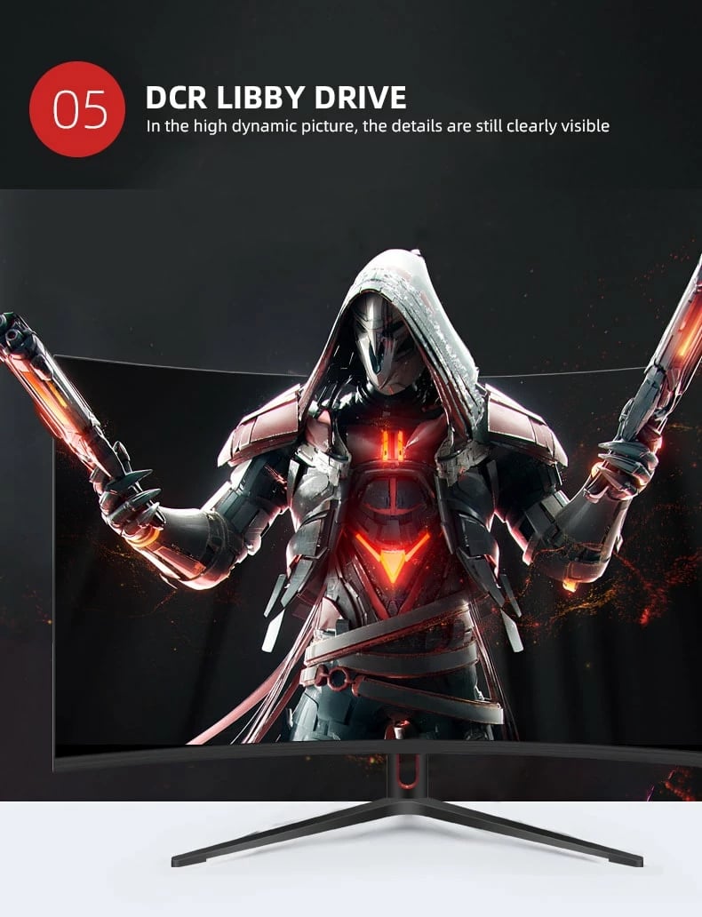 32 inch Monitor Gaming STARDOM ZP3275 4k 75Hz 1ms borderless curved