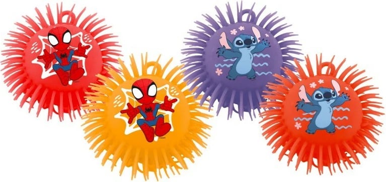 Top lodër Simba Furry Ball Mix Spidey dhe Stitch, 23 cm, Mix