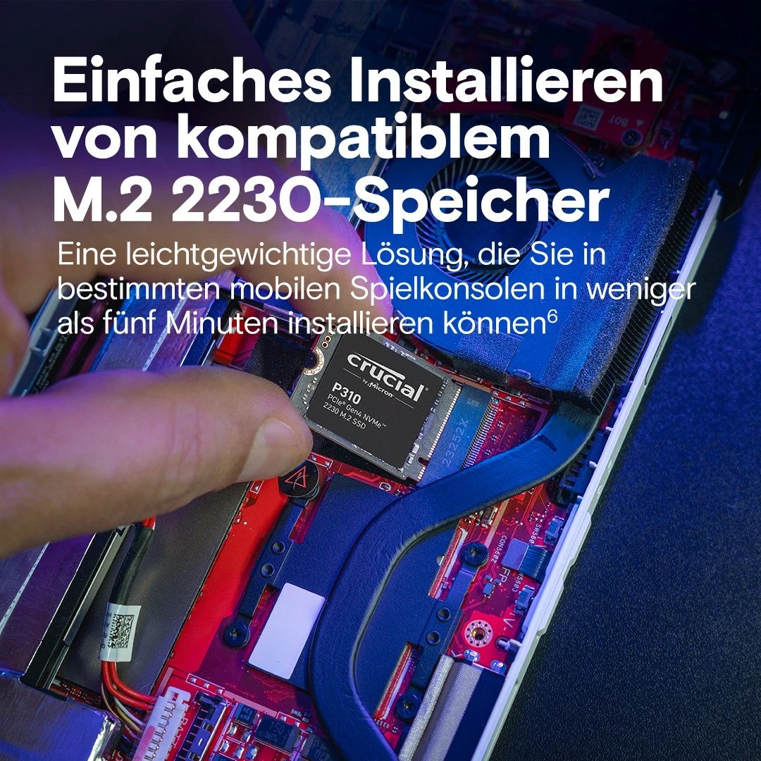 SSD Crucial P310 1TB M.2 NVMe PCIe Gen4 2230