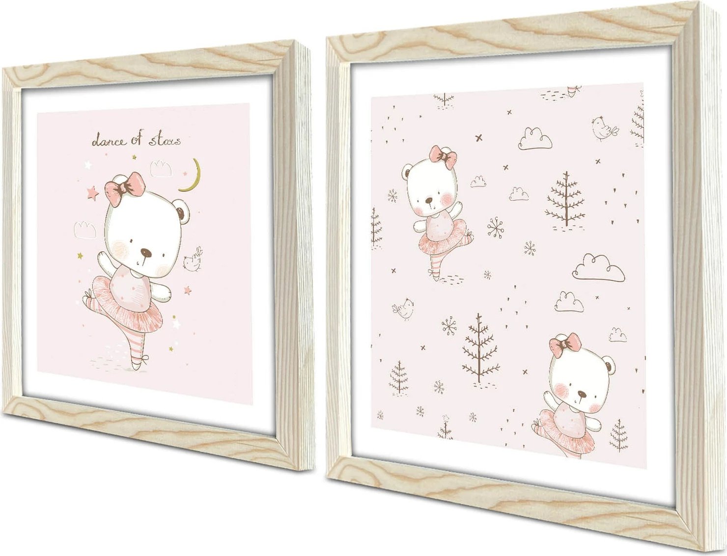 Pikturë dekorative me kornizë MDF (2 copë), Wallity, 2P3333KCT-002