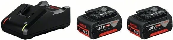 Set bateri me karikues Bosch 18V 4.0Ah 2 copë + GAL 18V-40 Set bateri me karikues Bosch 18V 4.0Ah 2 copë + GAL 18V-40