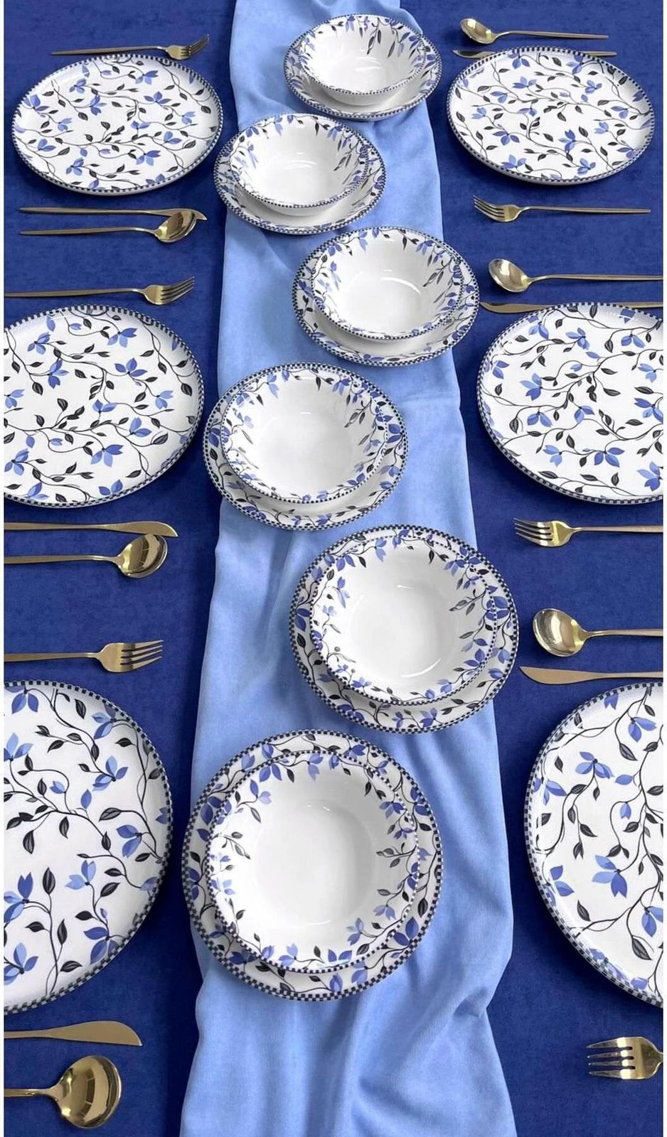 Set enësh për drekë (18 copë), Hermia Concept, BerfuRolyefliLux18