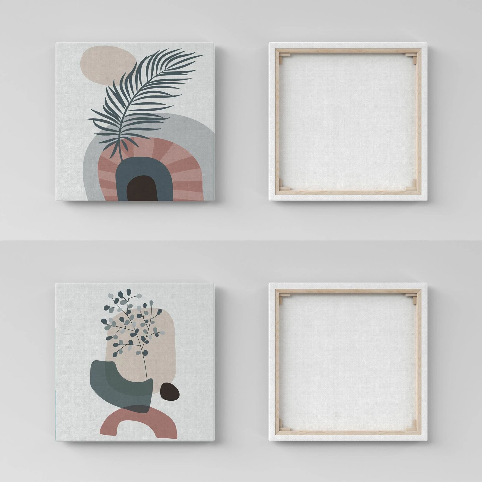 Pikturë dekorative në kanavacë (2 copë), Wallity, ASR_CNVS25 - 30x30cm