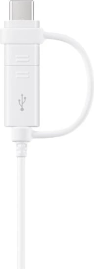 Kabllo Samsung Combo për celularë Type-C, microUSB, e bardhë