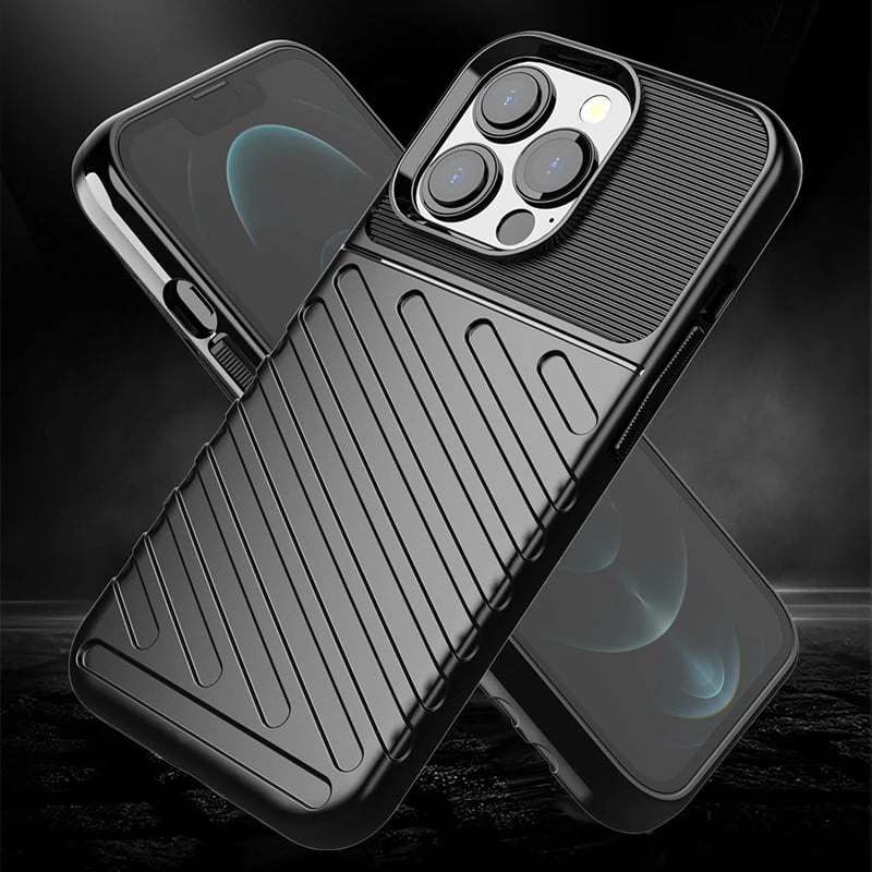 Mbështjellës Hurtel Thunder Case për iPhone 13 Pro, TPU, kaltër