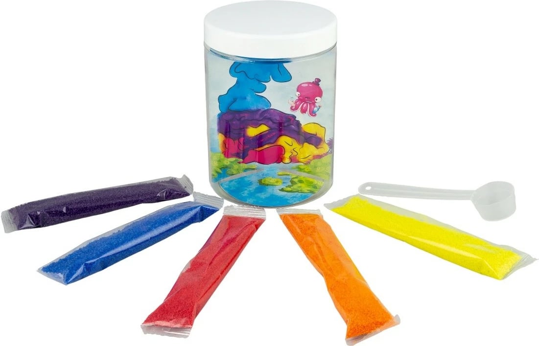 Set rërë hidrofobike TUBAN TU3558 me akuarium, 5 ngjyra